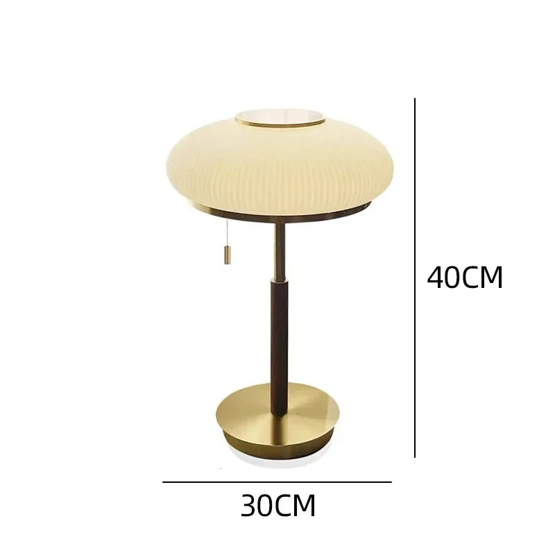 Nordic Glow: Retro White Glass LED Desk Lamp