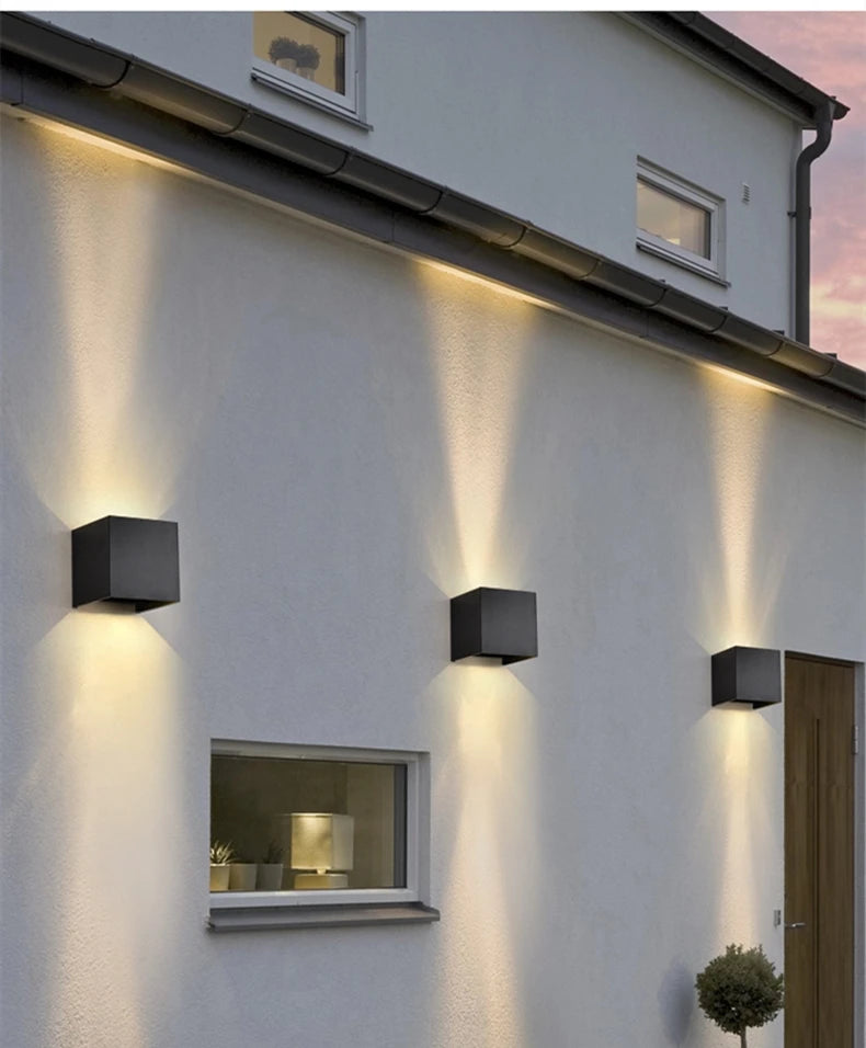 Cube Up-Down Outdoor Sconce
