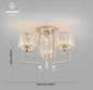 Crystal Glow: Modern LED Ceiling Light Fixture