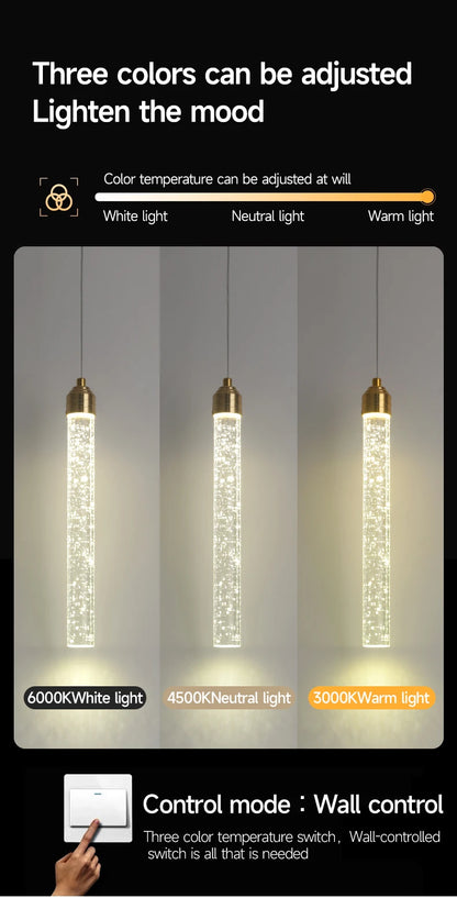 Radiant Luxe Crystal Pendant with Gold Accents