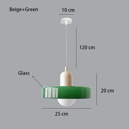 Nordic Retro Glass Pendant