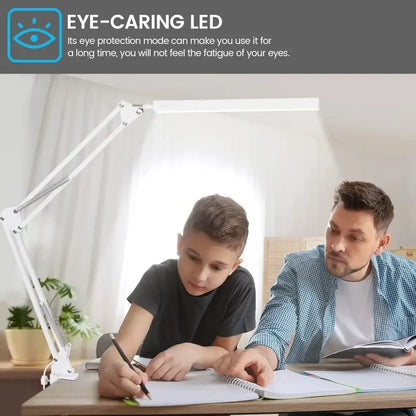 FlexiBright 10W Clamp LED Desk Lamp - Dimmable Light