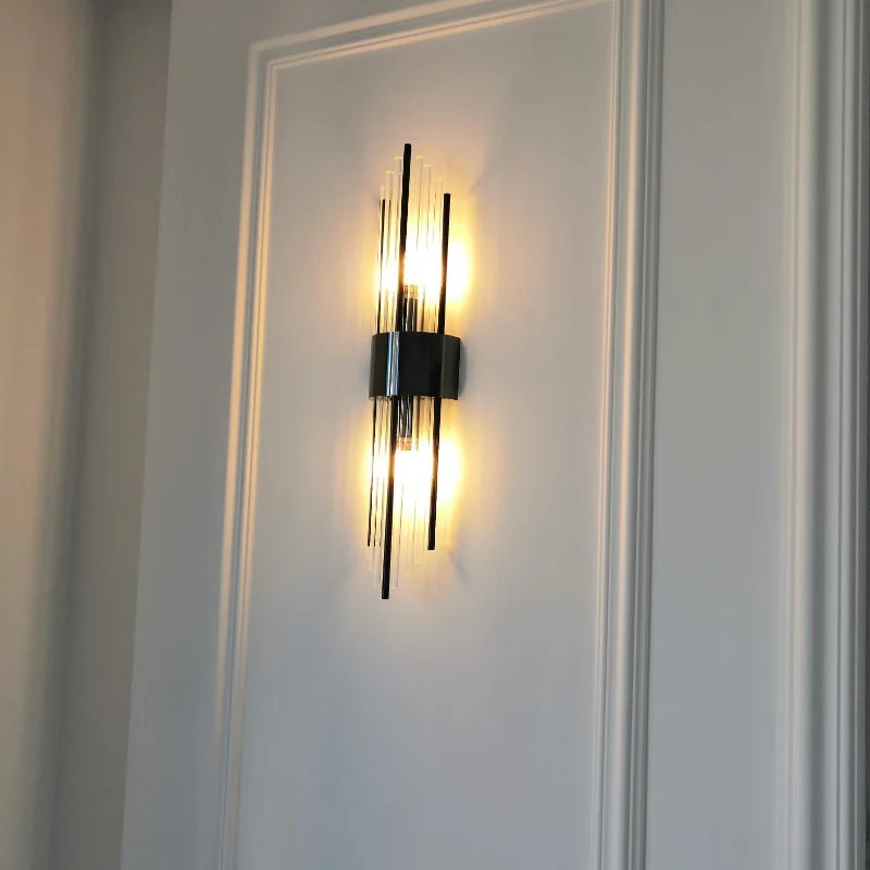 Crystal Bedside Wall Lamp