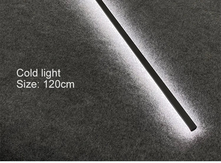 Minimalist Long LED Black Wall Lights Bedroom Art Decorate Sconce