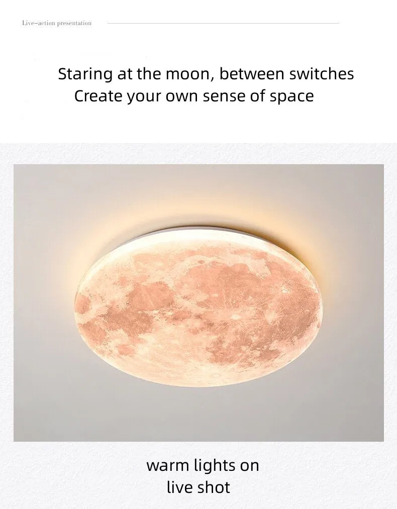 LunarGlow Modern Ceiling Lamp for Stylish Spaces