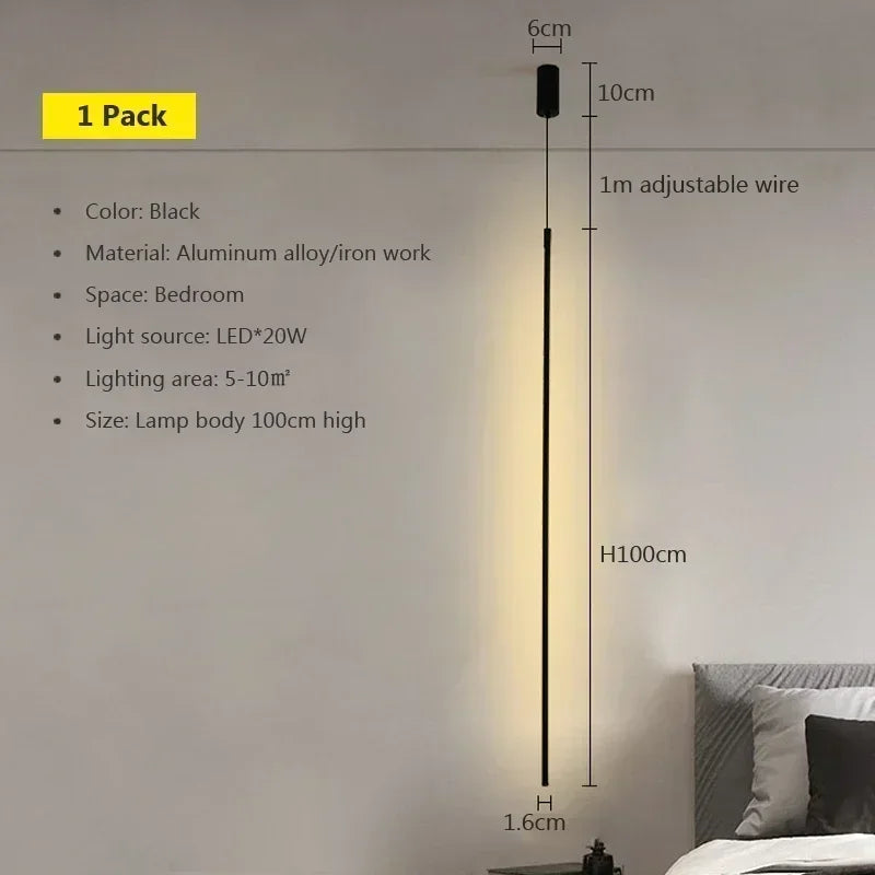 Modern LED Long Pendant Lights for Dining Room