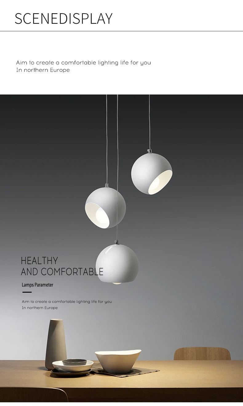 Nordic Round Ball Chandelier