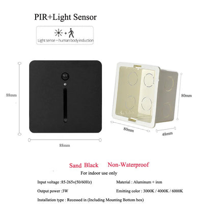 PIR Step Light: Smart Wall Sconce for Home Safety