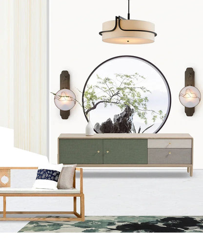 Fabric Shade Chandelier