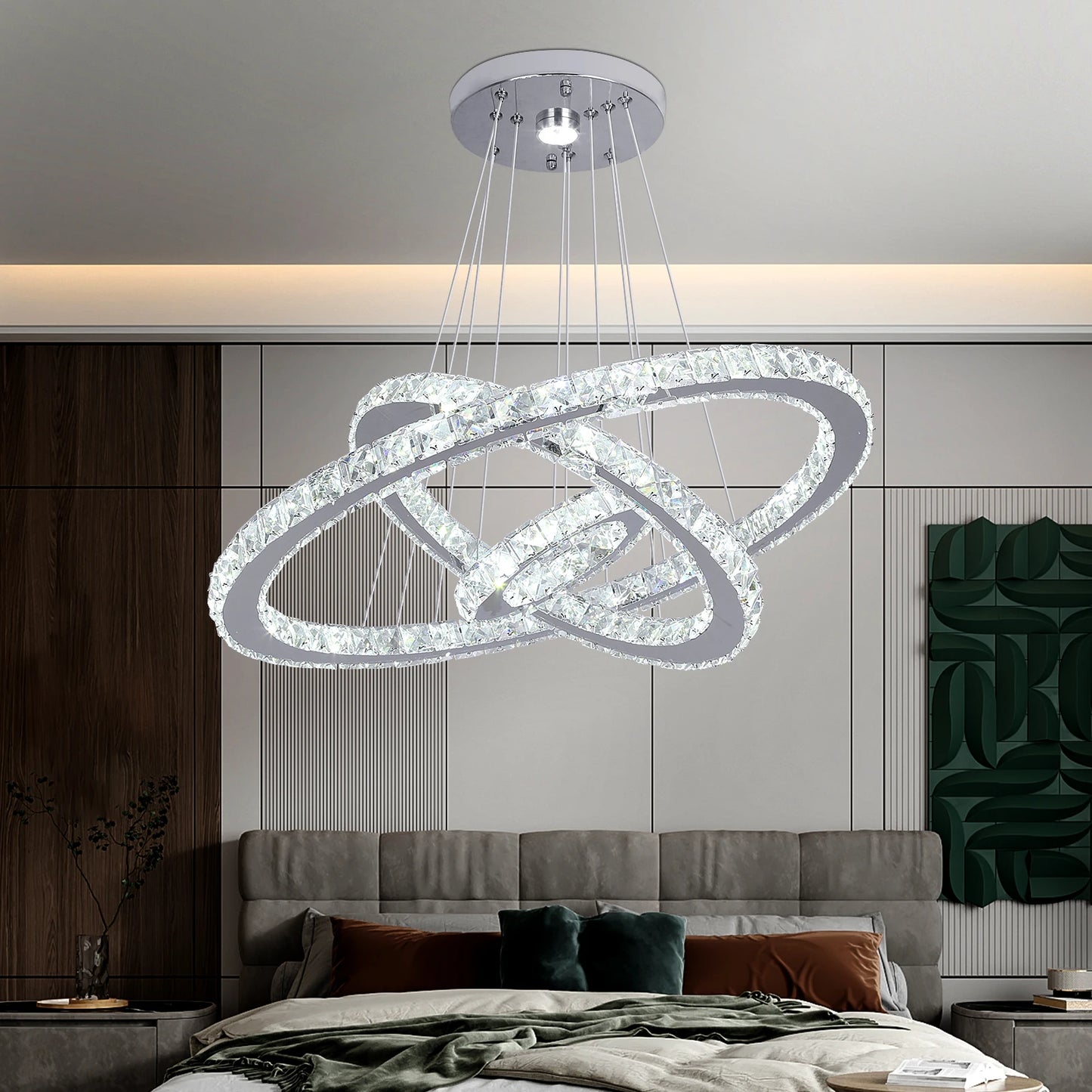Crystal Ring Pendant Chandelier