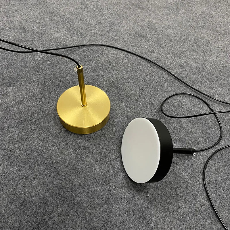 Nordic Brass LED Pendant Lamp - Minimalist Design