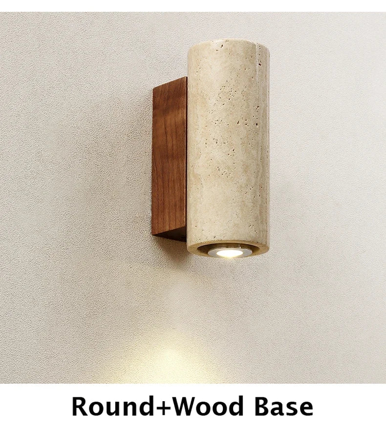 Travertine Wabi-Sabi Sconce