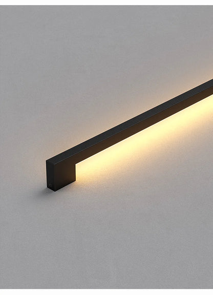 Black Strip Wall Lamp - Modern Bar Shape Lighting