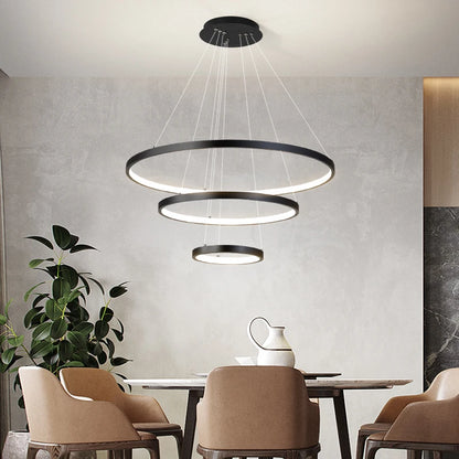 Iron Ring Ceiling Chandelier