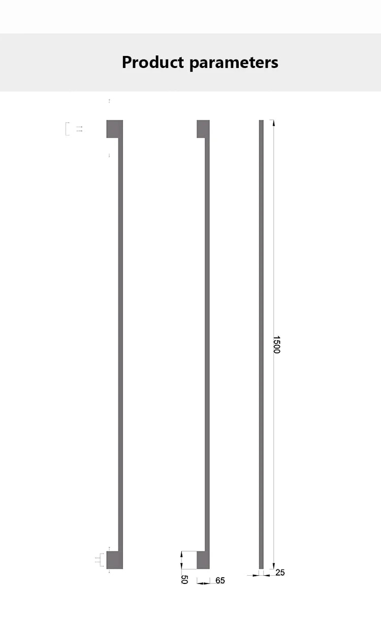 Black Strip Wall Lamp - Modern Bar Shape Lighting