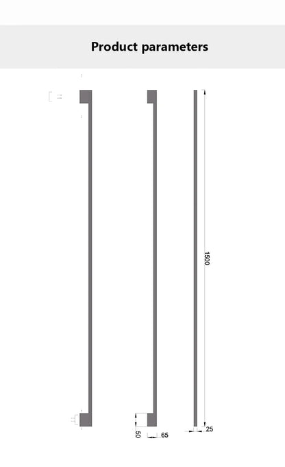 Black Strip Wall Lamp - Modern Bar Shape Lighting