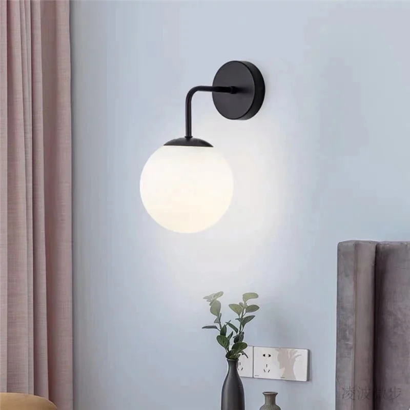 Minimalist Black Sconce Light