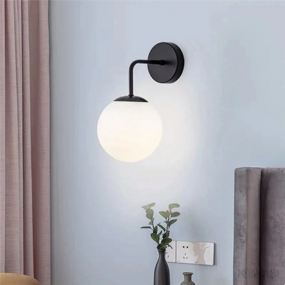 Minimalist Black Sconce Light
