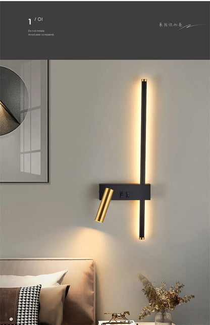 Nordic Bedside Wall Lamp