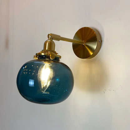 GlassSphereLED Wall Sconce