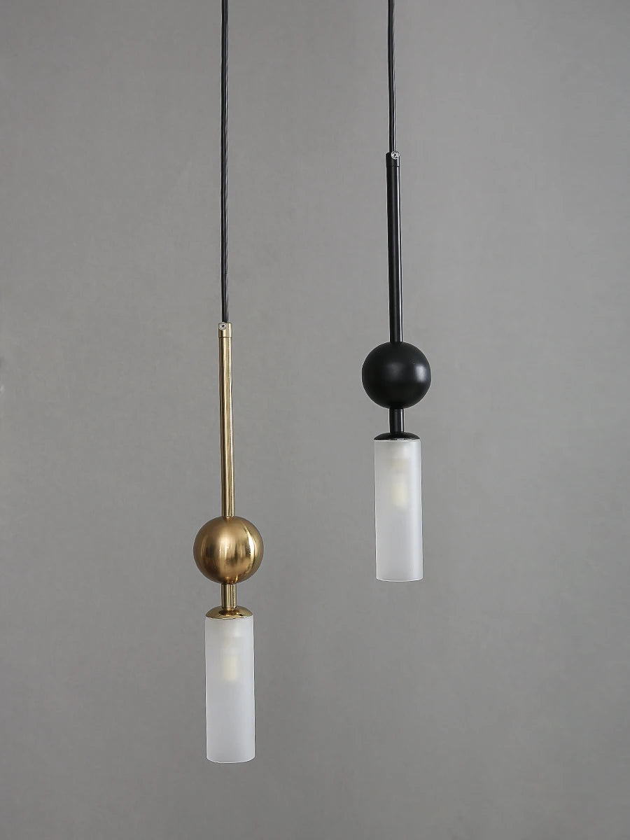 Gold Iron Glass Mini Pendant