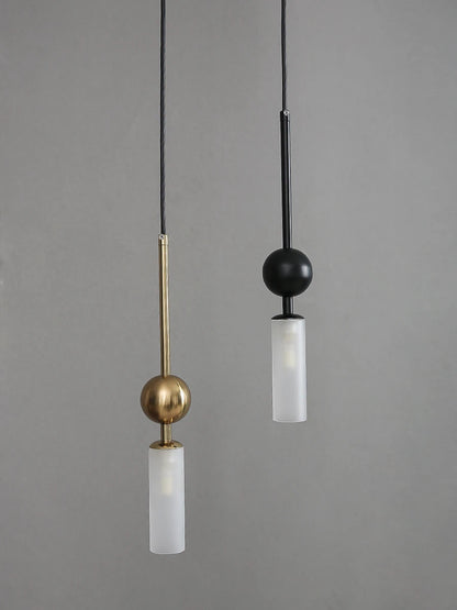 Gold Iron Glass Mini Pendant