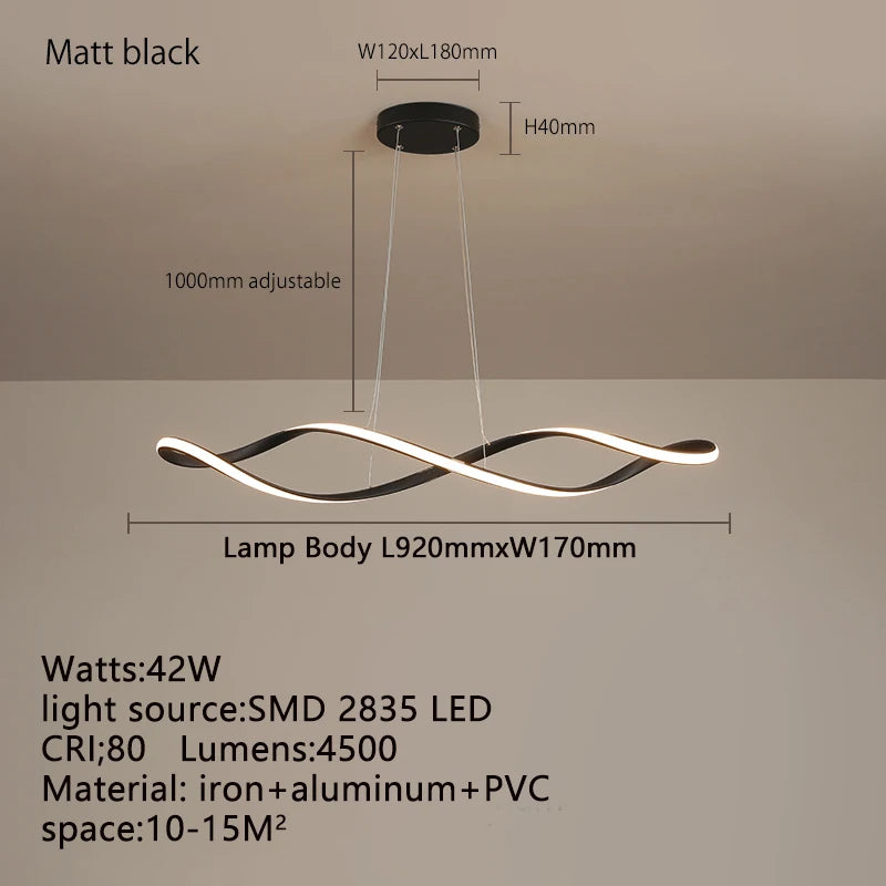 LED REmote CHANDELIER - MODERN & DIMMABLE