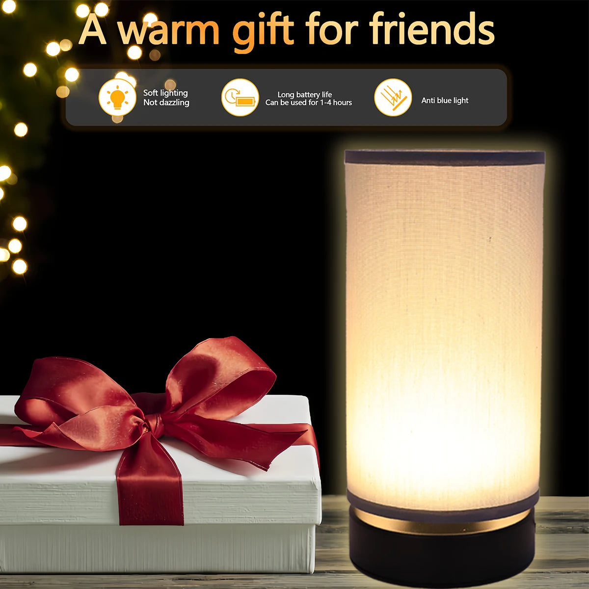 Minimalist Glow: USB Warm Light Desk Lamp