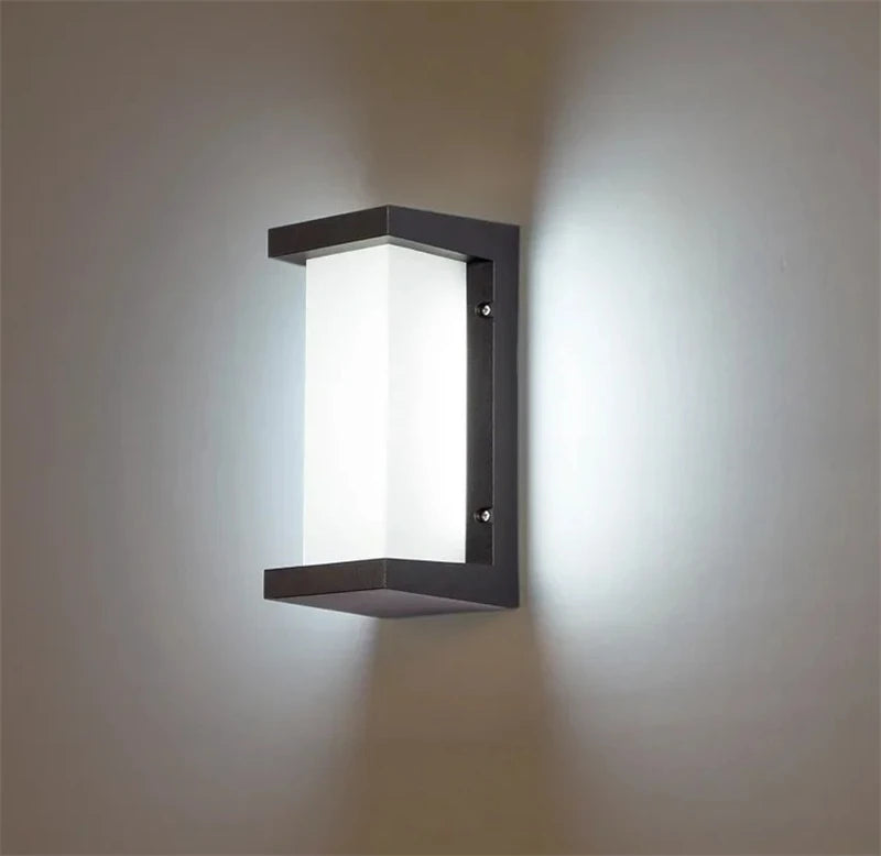 Modern Black LED Outdoor Wall Sconce