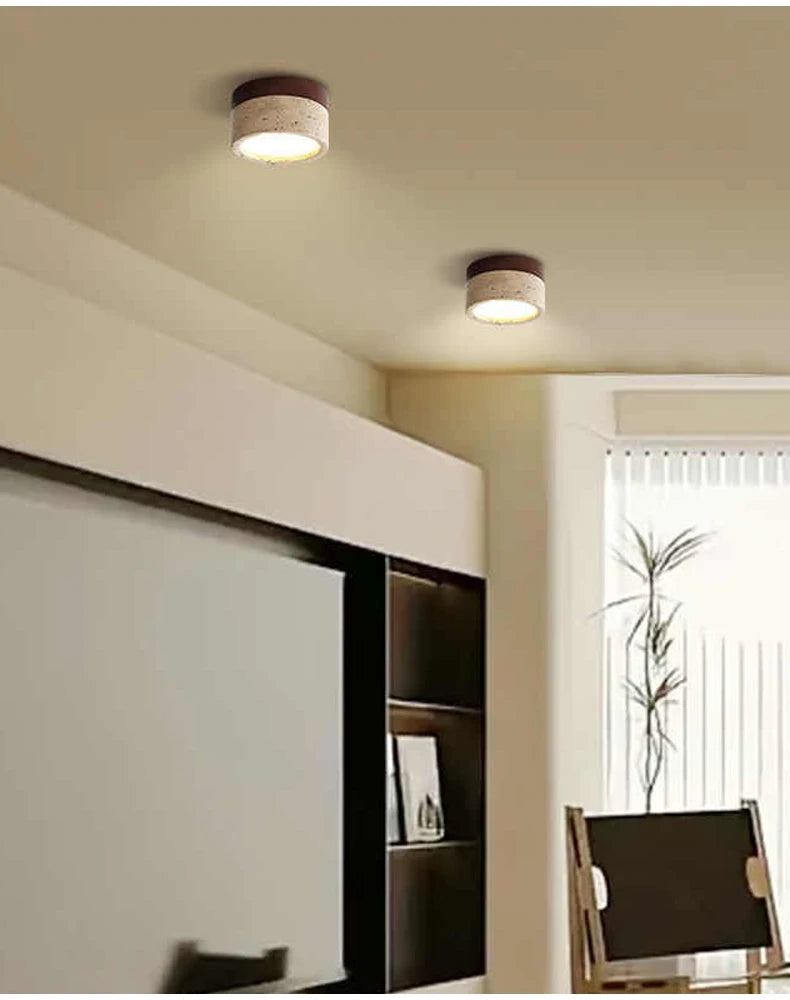 Travertine Wall and Ceiling Light