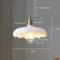 IWHD Nordic Vintage Copper Glass LED Pendant Light Fixtures