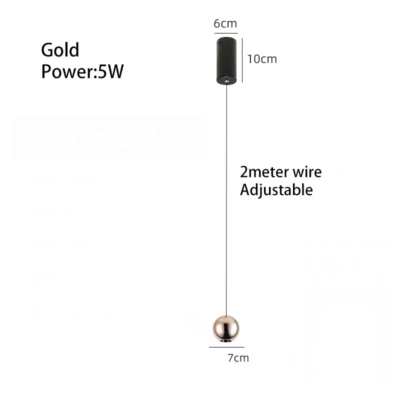 Aluminum Ball Pendant Light