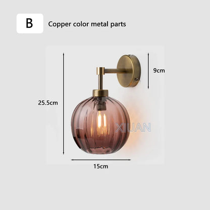 Amber Smoke Wall Sconces