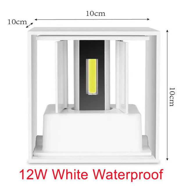 Cube Up-Down Outdoor Sconce