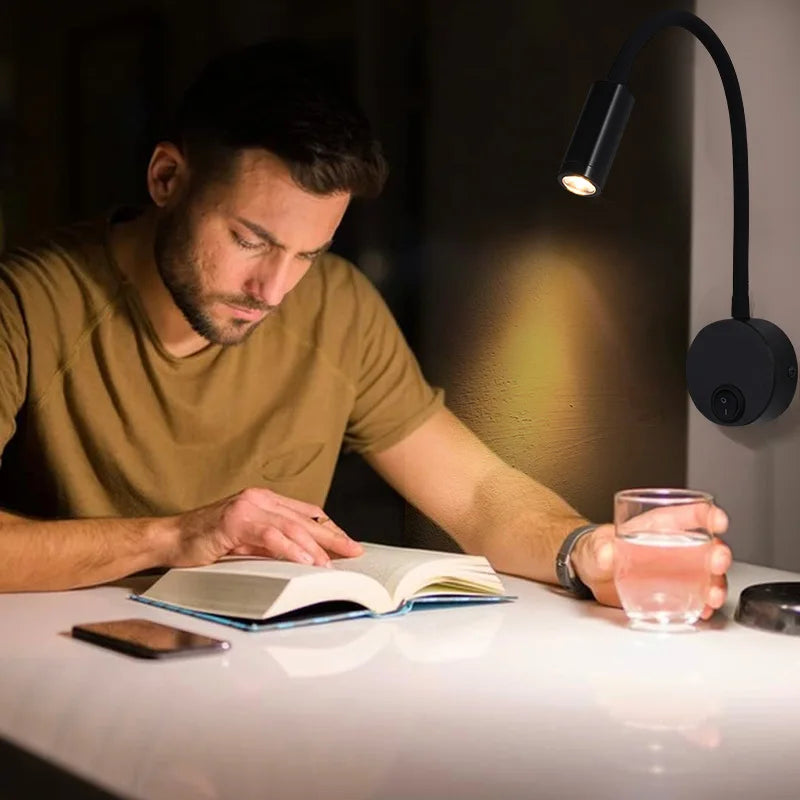 Gooseneck Reading Wall Lamp