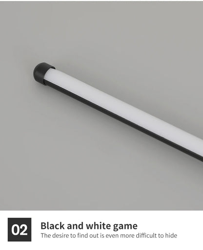 Modern Black I-Shaped LED Wall Lamp