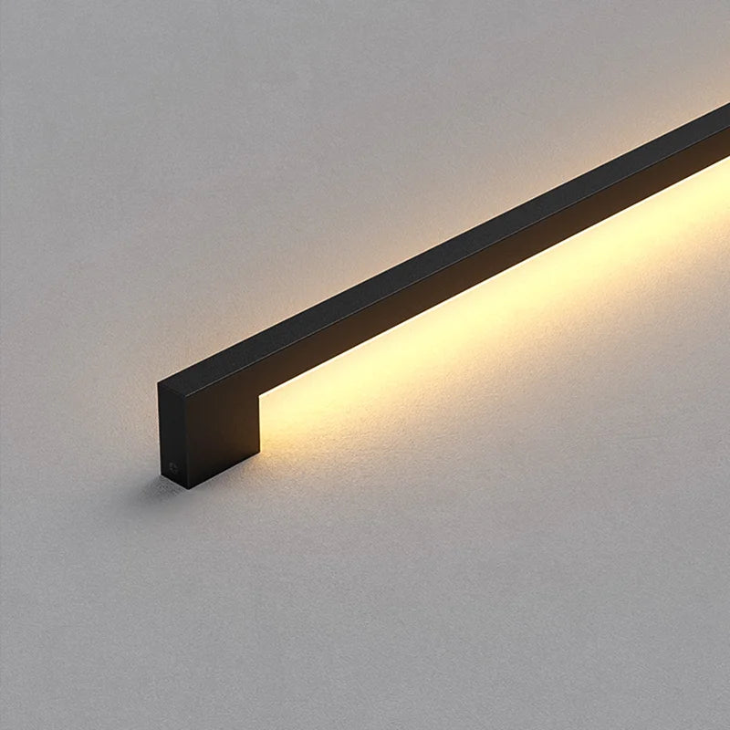 Black Strip Wall Lamp - Modern Bar Shape Lighting