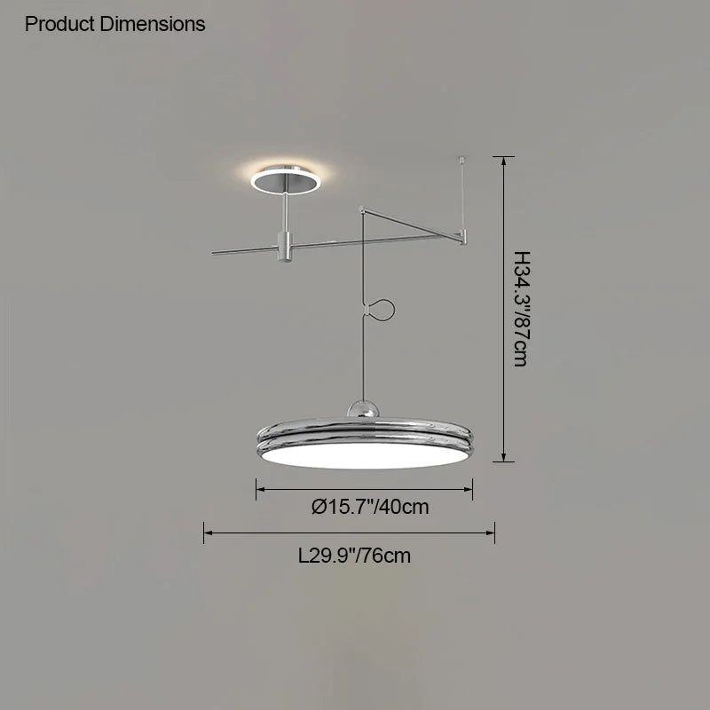 EyeCare Round Rotatable Dining Glam Light