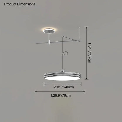 EyeCare Round Rotatable Dining Glam Light