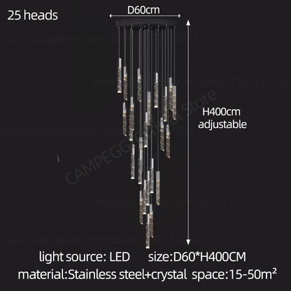 Crystal Loft LED Chandelier