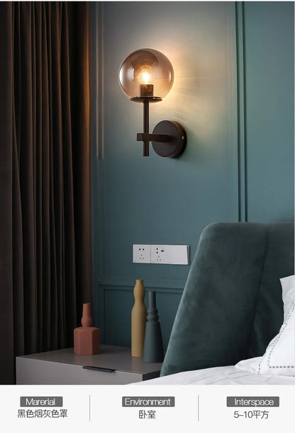 Nordic Glow: Sphere LED Wall Sconce Light