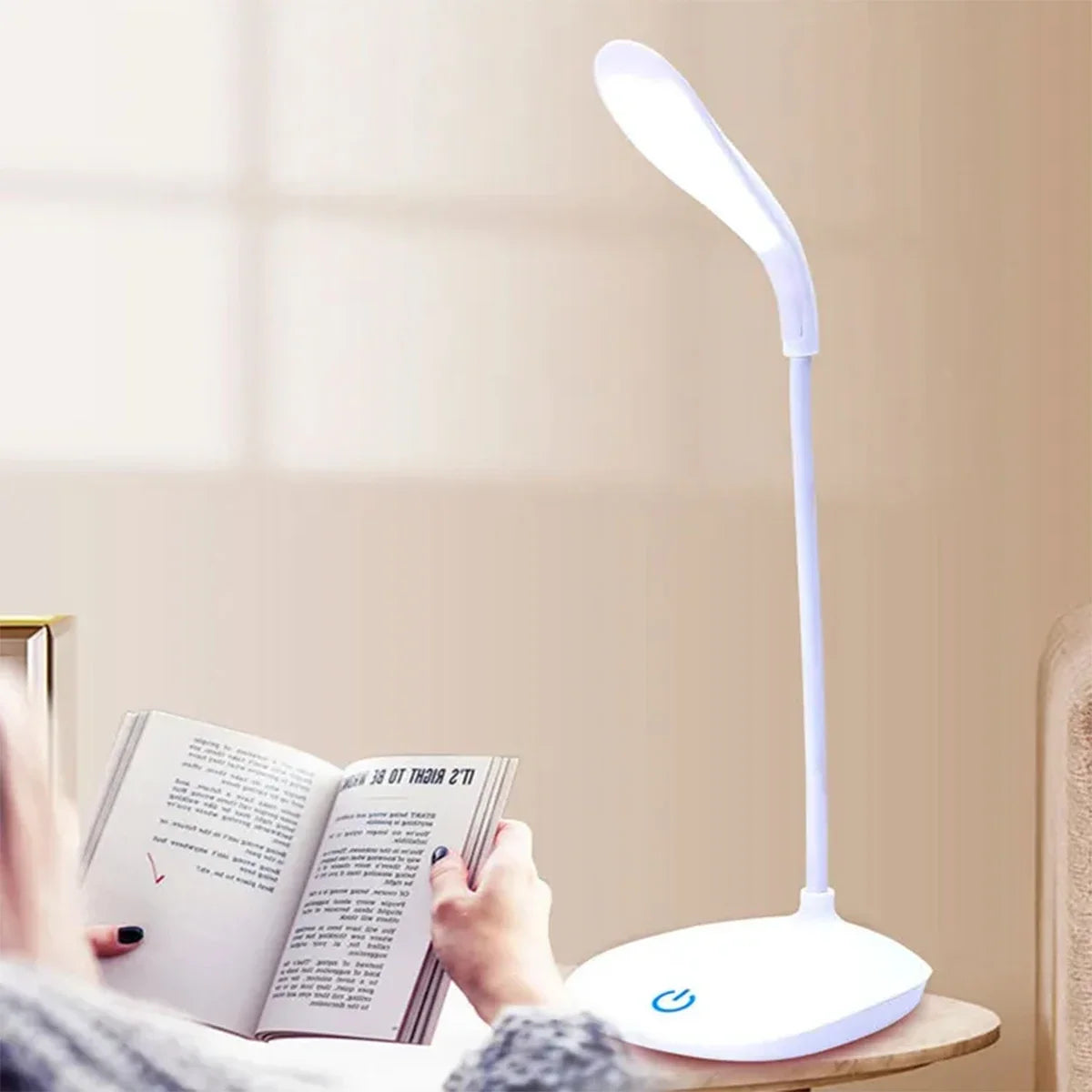 Smart Touch LED Desk Lamp - Portable & USB Rechargeable