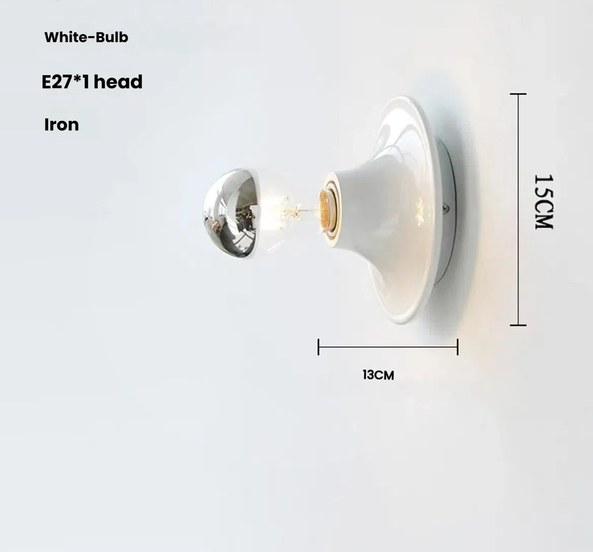 Warm Glow Modern Metal Wall Sconce