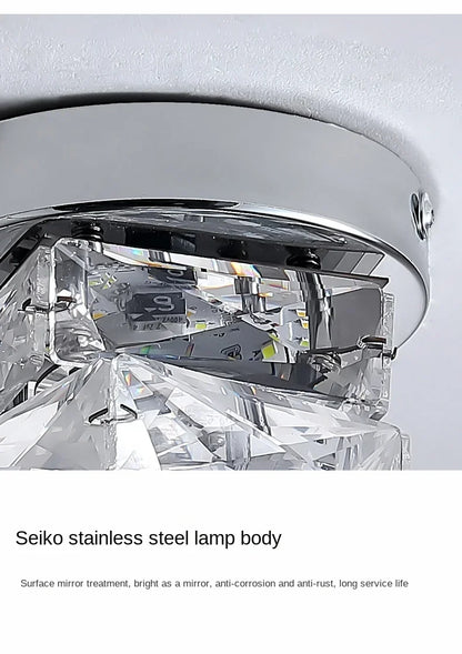 Crystal Round Double Layer Chandelier