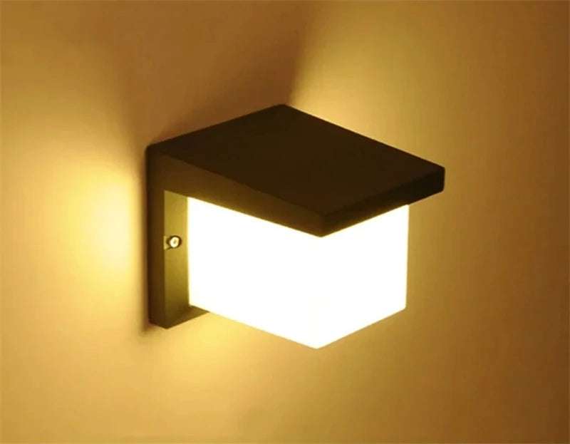 Modern Black LED Outdoor Wall Sconce