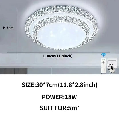 LustreGlow Simple LED Ceiling Chandelier