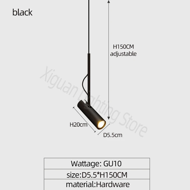 Nordic Glow: Minimalist LED Spotlights Chandelier