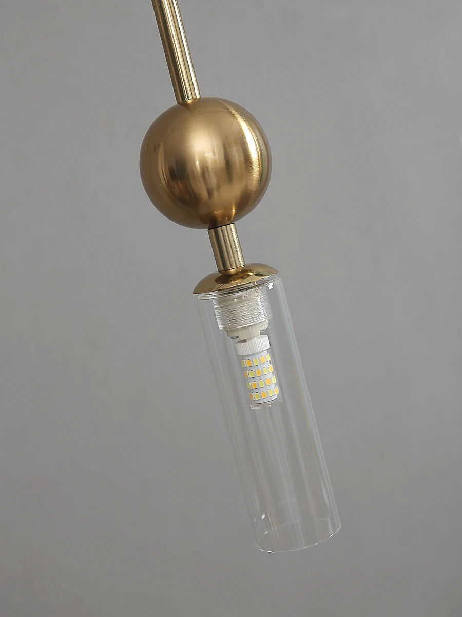 Gold Iron Glass Mini Pendant