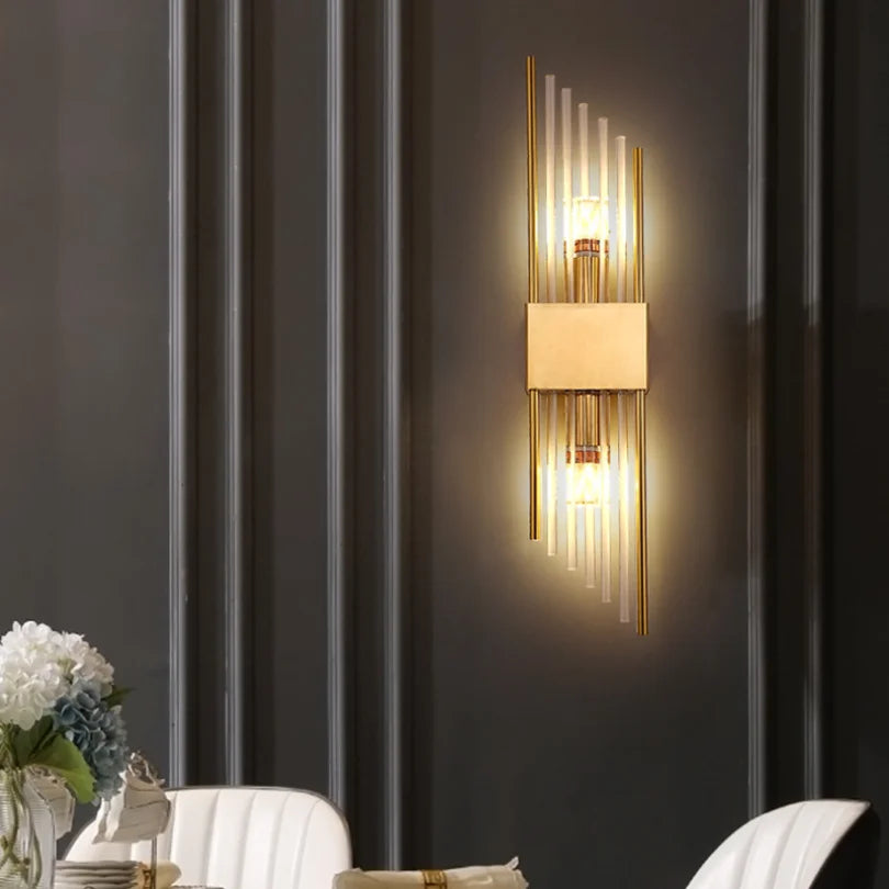 Crystal Bedside Wall Lamp