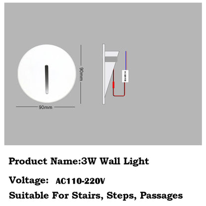 GlowStep LED Recessed Wall Sconce Light